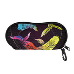 Colorful Pisces Sign Print Glasses Case