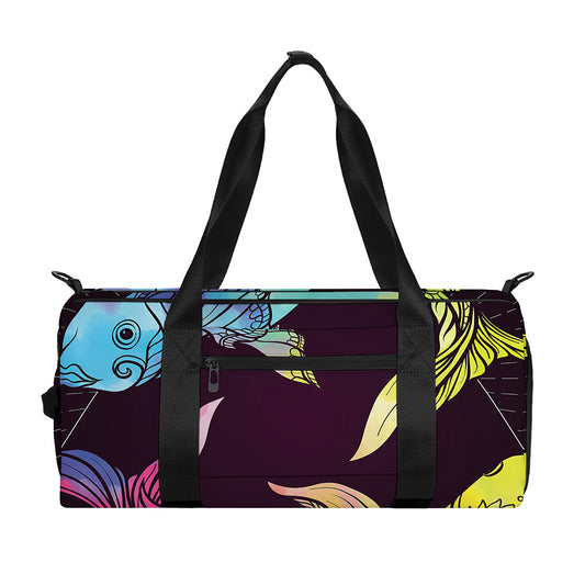 Colorful Pisces Sign Print Gym Bag
