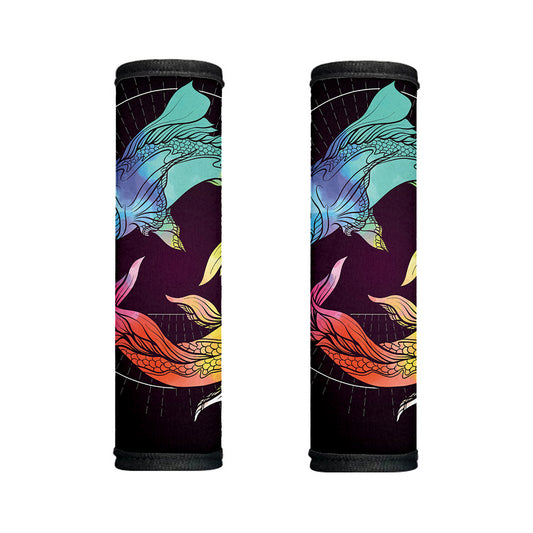 Colorful Pisces Sign Print Handle Covers