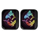 Colorful Pisces Sign Print Handle Covers