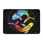 Colorful Pisces Sign Print Kitchen Mat