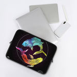 Colorful Pisces Sign Print Laptop Sleeve