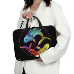 Colorful Pisces Sign Print Laptop Sleeve With Handle