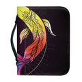 Colorful Pisces Sign Print Leather Bible Cover