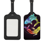 Colorful Pisces Sign Print Luggage Tag