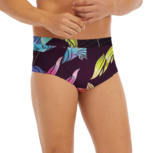 Colorful Pisces Sign Print Men's Briefs