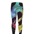 Colorful Pisces Sign Print Men's Leggings