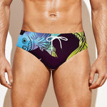 Colorful Pisces Sign Print Men's Swim Briefs
