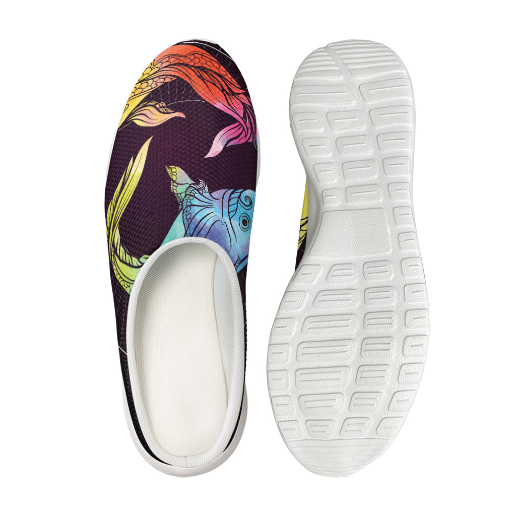 Colorful Pisces Sign Print Mesh Casual Shoes