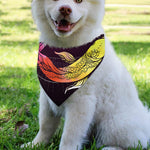 Colorful Pisces Sign Print Over The Collar Dog Bandana