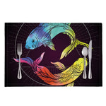 Colorful Pisces Sign Print Placemat