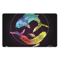 Colorful Pisces Sign Print Polyester Doormat