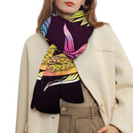Colorful Pisces Sign Print Scarf