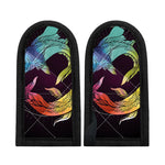 Colorful Pisces Sign Print Skillet Handle Cover