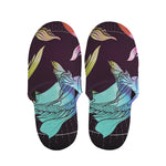 Colorful Pisces Sign Print Slippers