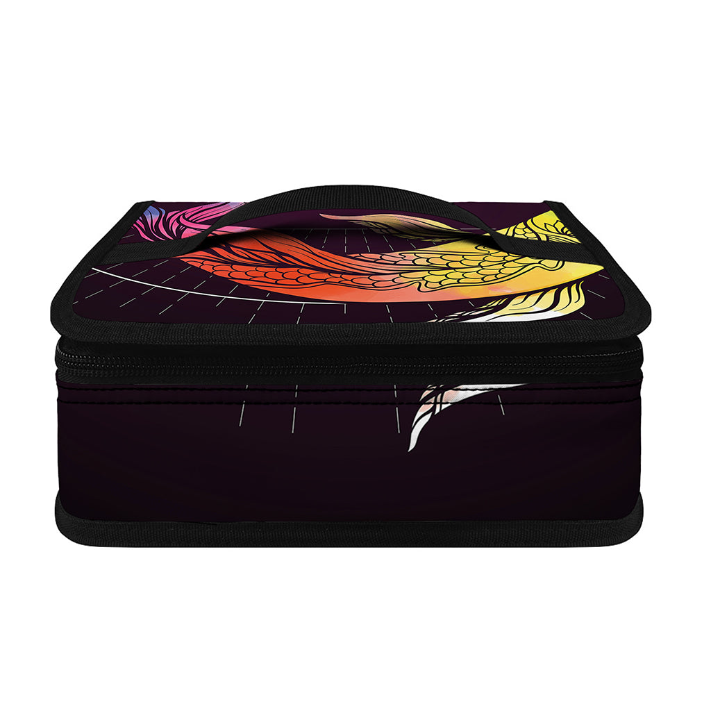 Colorful Pisces Sign Print Small Lunch Bag