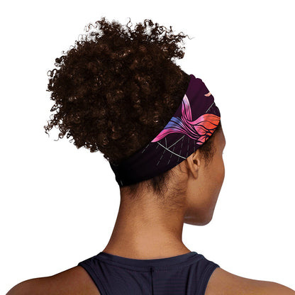 Colorful Pisces Sign Print Sports Headband