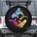 Colorful Pisces Sign Print Tire Cover