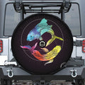 Colorful Pisces Sign Print Tire Cover With Camera Hole