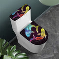 Colorful Pisces Sign Print Toilet Lid And Tank Cover Set