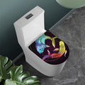 Colorful Pisces Sign Print Toilet Lid Cover