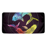 Colorful Pisces Sign Print Towel
