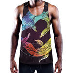 Colorful Pisces Sign Print Training Tank Top