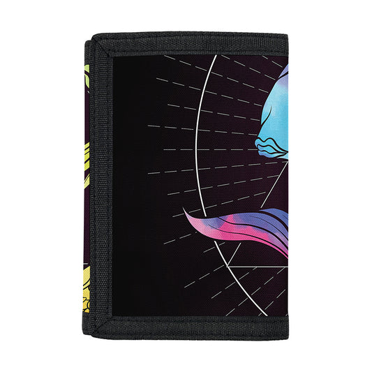Colorful Pisces Sign Print Trifold Wallet