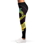 Colorful Pisces Sign Print Women's Leggings