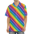Colorful Plastic Building Blocks Print Aloha Shirt