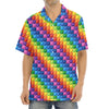 Colorful Plastic Building Blocks Print Aloha Shirt