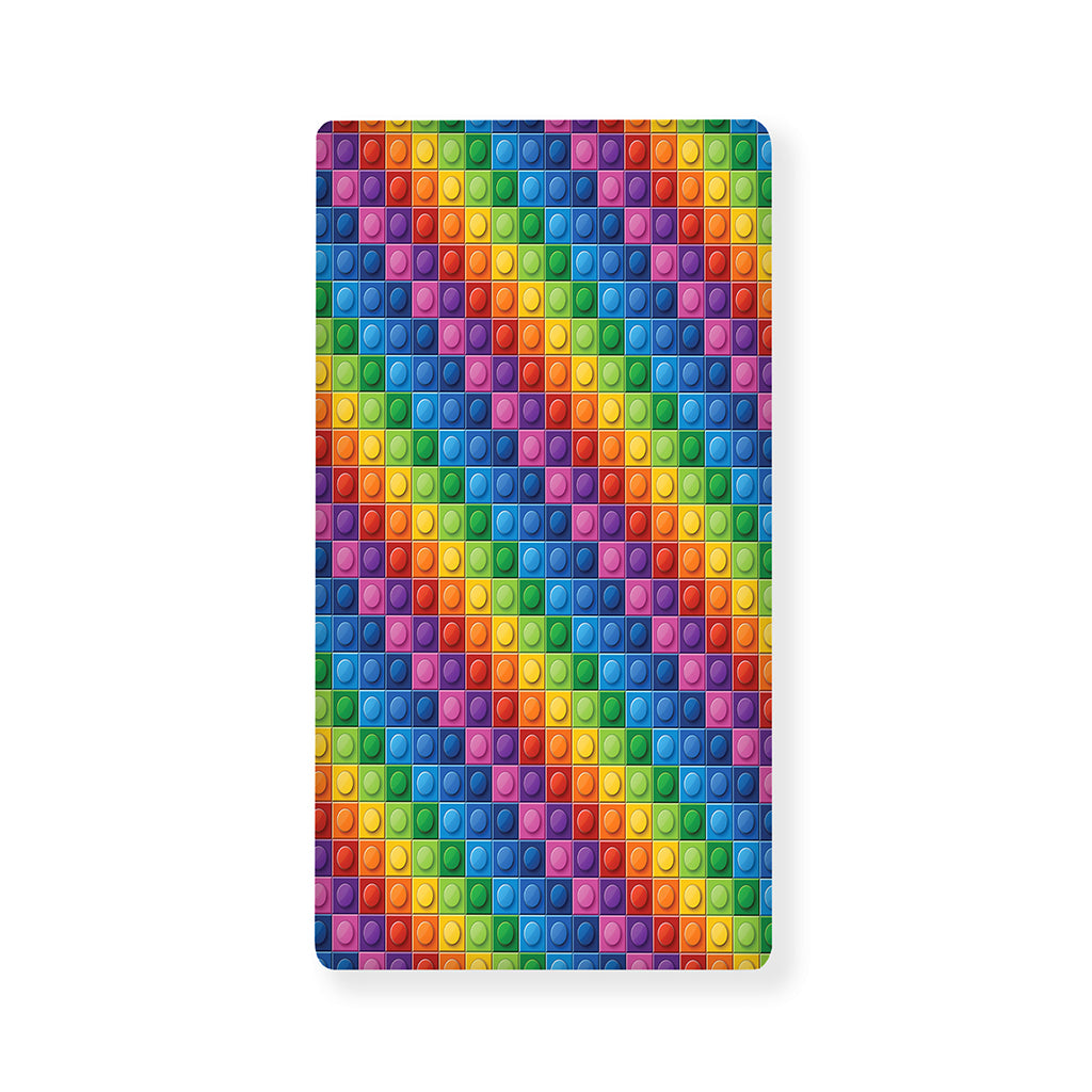 Colorful Plastic Building Blocks Print Baby Crib Sheet