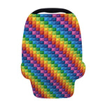 Colorful Plastic Building Blocks Print Baby Seat Cover