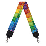 Colorful Plastic Building Blocks Print Bag Strap