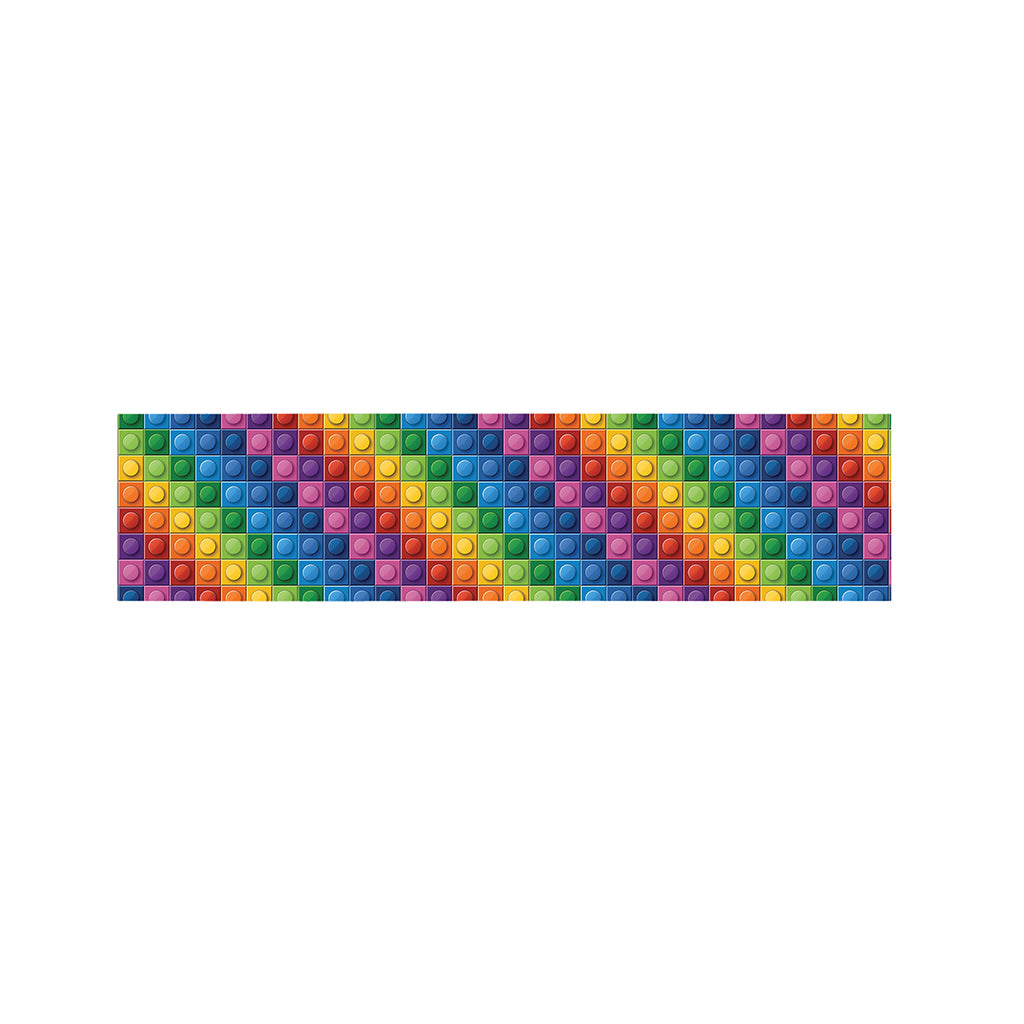 Colorful Plastic Building Blocks Print Bed Runner