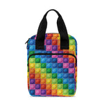 Colorful Plastic Building Blocks Print Bible Tote Bag