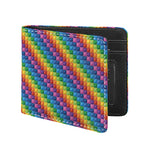 Colorful Plastic Building Blocks Print Bifold Wallet