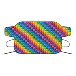 Colorful Plastic Building Blocks Print Car Windshield Snow Cover