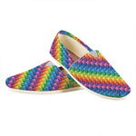 Colorful Plastic Building Blocks Print Casual Shoes