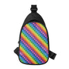 Colorful Plastic Building Blocks Print Chest Bag