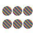 Colorful Plastic Building Blocks Print Coaster Set