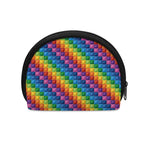 Colorful Plastic Building Blocks Print Coin Purse