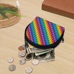 Colorful Plastic Building Blocks Print Coin Purse