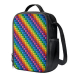 Colorful Plastic Building Blocks Print Crossbody Lunch Bag