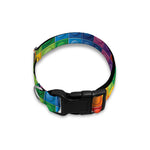 Colorful Plastic Building Blocks Print Dog Collar