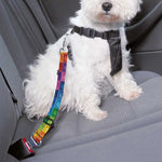 Colorful Plastic Building Blocks Print Dog Seat Belt