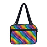 Colorful Plastic Building Blocks Print Double Strap Bible Bag