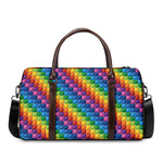 Colorful Plastic Building Blocks Print Duffle Bag