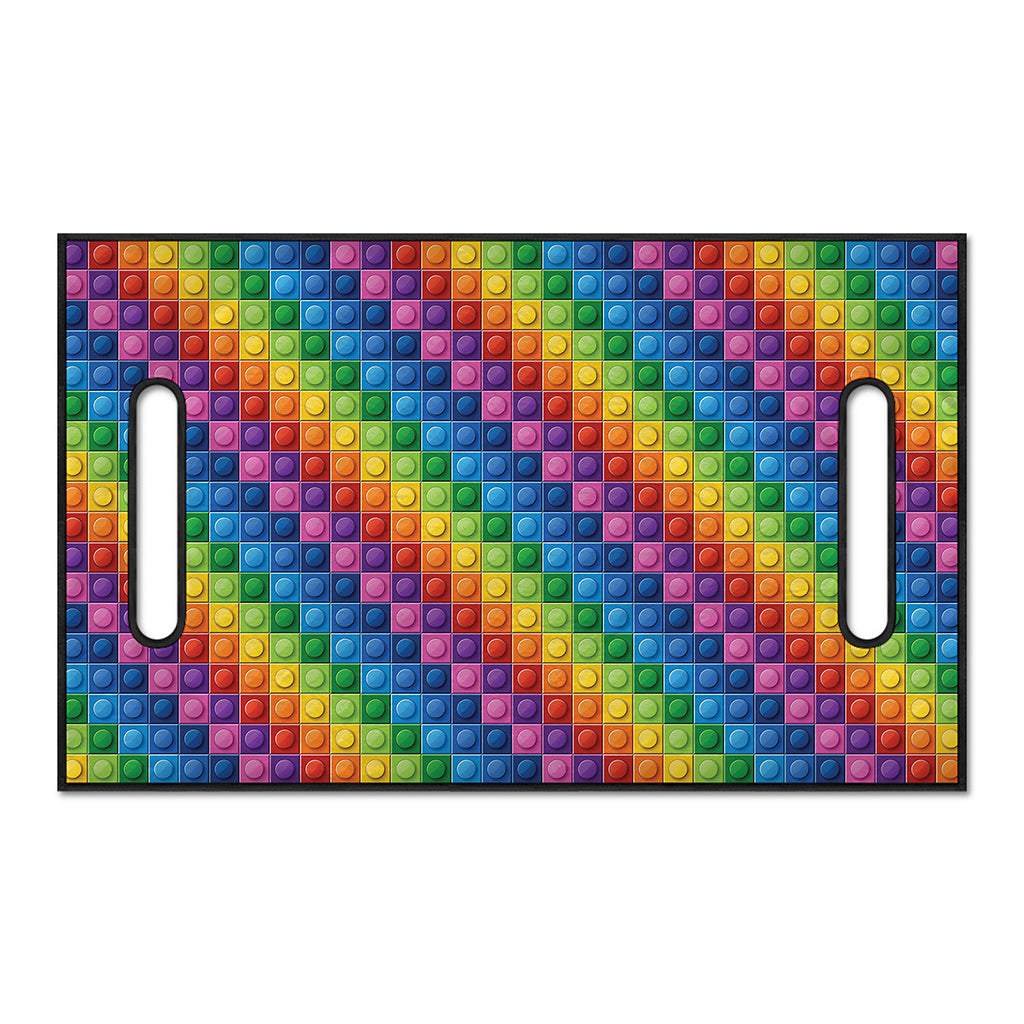 Colorful Plastic Building Blocks Print Golf Cart Seat Cover