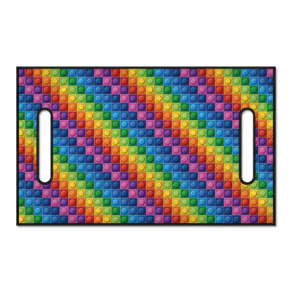 Colorful Plastic Building Blocks Print Golf Cart Seat Cover